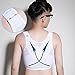 JARAZIN Women Lesbian Transgender Tomboy FTM Breathable Compression Hook Chest Binder Tank Top (M,White