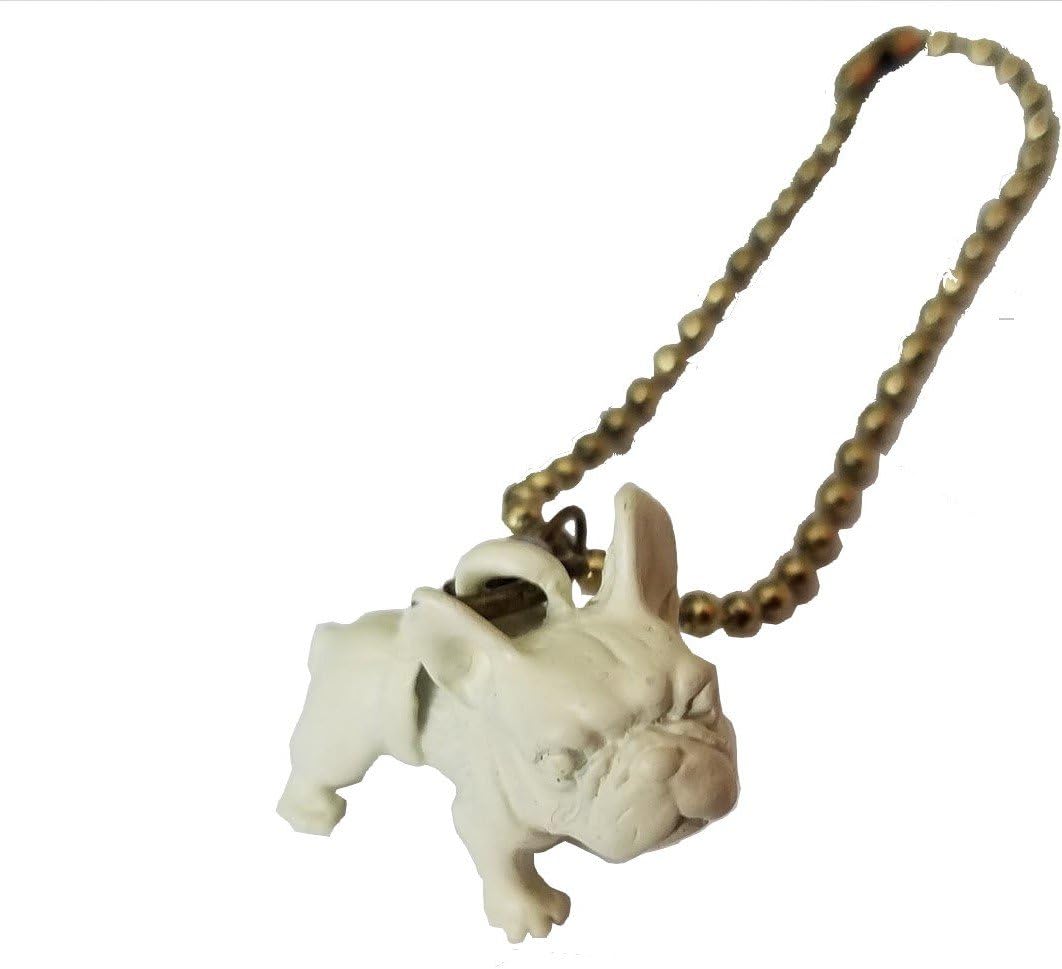 White French Bulldog Keychain