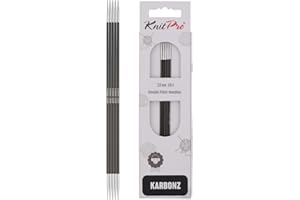 KnitPro Karbonz Double Pointed Needles 6"(15cm) | US Size 0 (2mm)