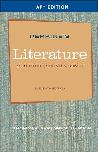  Perrine S Literature Structure Sound Sense Ap Edition 9781111351526 Arp Thomas R Johnson Greg Books