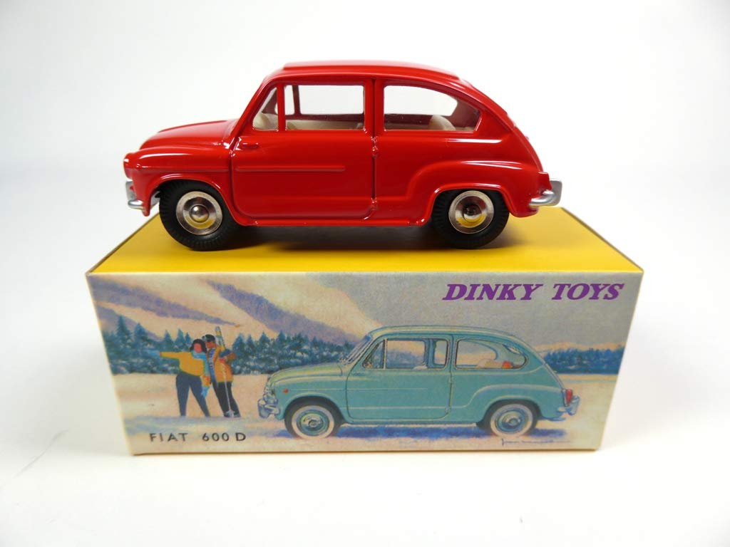 DeAgostini Fiat 600D Red - DINKY TOYS NOREV MINIATURE Ref: 520