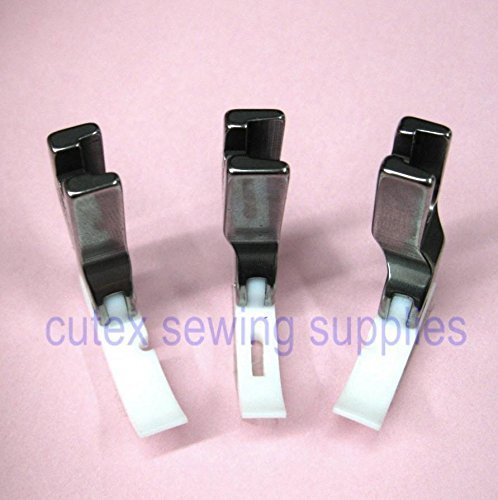 Cutex sewing high shank teflon narrow zipper foot set - center, l…