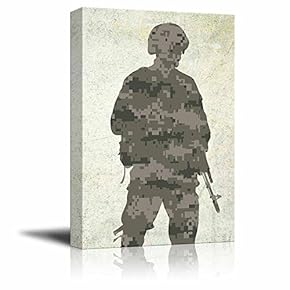 Military Family Double Exposure of a Soldier with...
