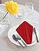 Utopia Kitchen Red Cloth Napkins [12 Pack, 18x18 Inch] Absorbent Cotton Blend Washable and Reusable for Dinner, Restaurant, Lunch, Wedding and Hotel