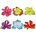 Shappy 98 Pieces Hawaiian Luau Theme Party Decorations, Including 24 Pieces Tropical Palm Leaves, 24 Pieces Luau Flowers and 50 Pieces Multi-Color Umbrellas