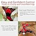 rabbitgoo Dog Harness, No-Pull Pet Harness with 2 Leash Clips, Adjustable Soft Padded Dog Vest, Reflective No-Choke Pet Oxford Vest with Easy Control Handle for Large Dogs, Red, L