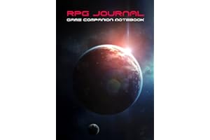 RPG Journal Mixed Paper: Ruled, Graph, Hexagon and Dot Grid | Game Companion Notebook Alien Planet