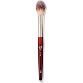BK BEAUTY 108 Precision Powder Brush for Under Eye Setting | Tapered head for setting under-eye concealer with loose or pressed powder and applying highlighter. Wood handle.