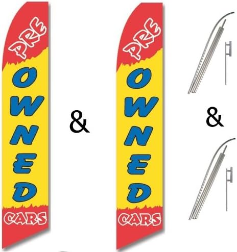 Red Yellow Kits Pole &amp; Flags Swooper Pack Twin Blue CARS