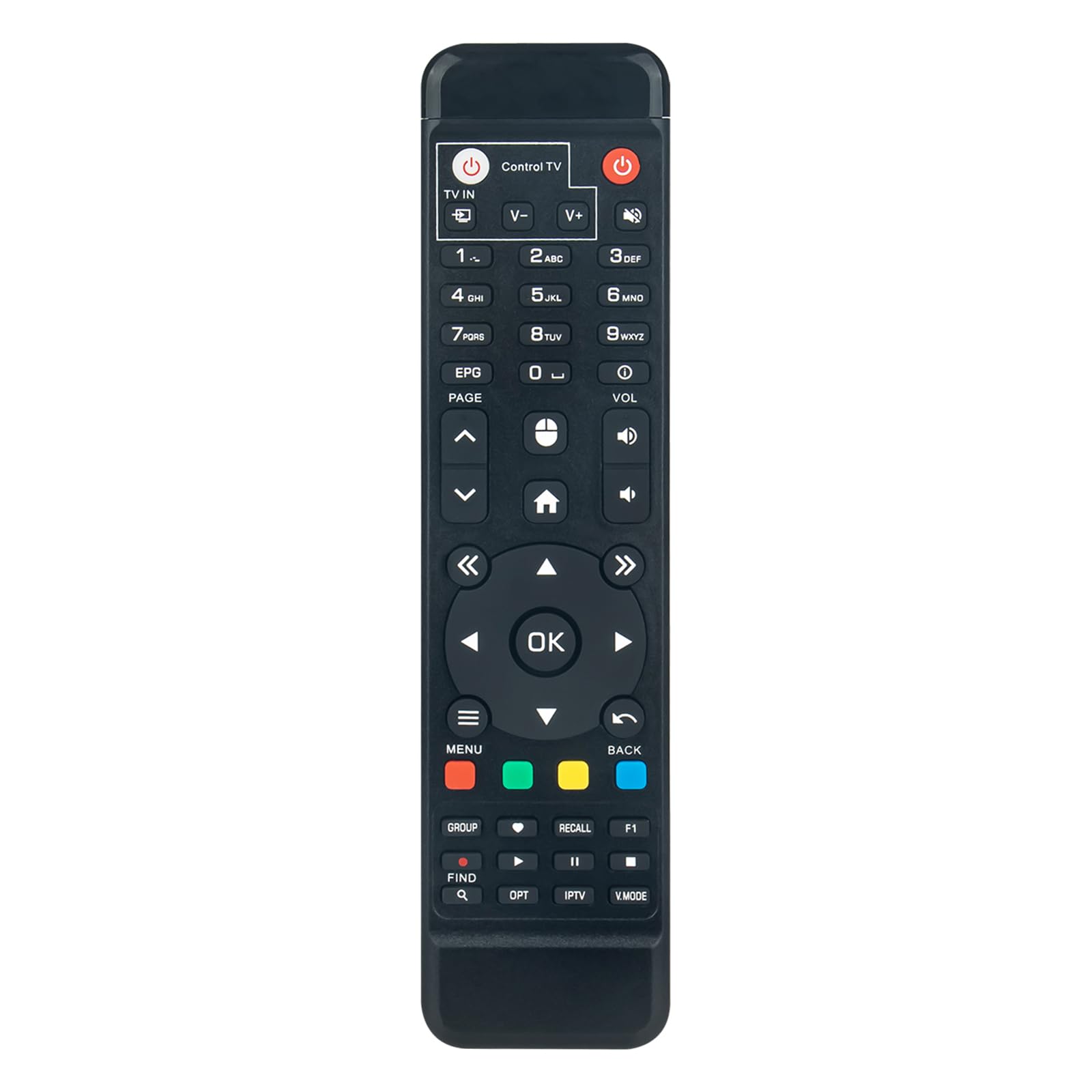 VINABTY Replacement Remote Control Fit for Amiko 4K OTT Receiver 4K UHD Streaming Media Player