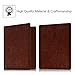 Fintie Passport Holder Travel Wallet - Premium Vegan Leather RFID Blocking Case Cover - Securely Holds Passport, Business Cards, Credit Cards, Boarding Passes, Brown