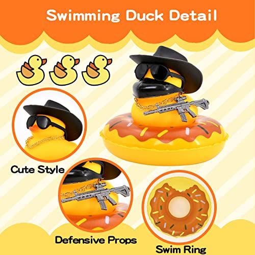 thumbnail interactive-video image 1 of MuMyer Yellow Duck Car Ornaments Unique Rubber Duck Car... 1 of 11