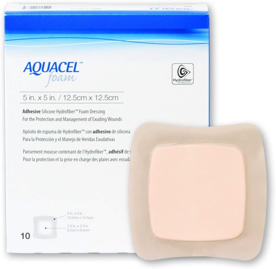 Foam Dressing Aquacel 5 X 5 Inch Square