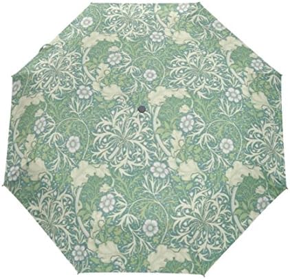 William Morris Prints Women Custom Umbrella UV Resistant Wind Sun and Rain Foldable Open Close Strong Durable Compact Custom Umbrella