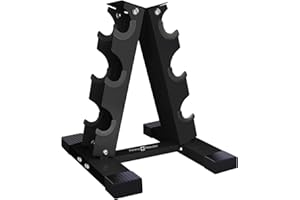 Fitness Republic Neoprene Dumbbells Weight Storage Rack - 2.0 MM Thick Steel Weight Organizer - Ideal Choice for Home Gym - Easy to Assemble and Store