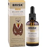 Brisk  Beard Grooming Oil, Citrus, 1.7 Fluid Ounce