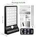 Solar Lights Outdoor Supershu 48 LED Outdoor Wall Solar Motion Sensor Lights with Remote Controller Wireless Waterproof Security Lights for Wall Deck Fence Driveway Yard Garage