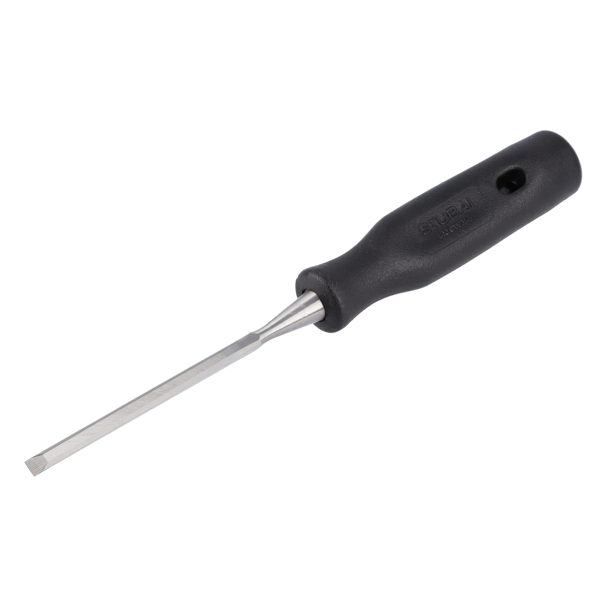 Stubai 354306 Wood Chisel with PP-Handle, Silver/Black, 6 mm