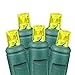 Novelty Lights 11ft 50 LED Yellow Christmas Lights Outdoor/Indoor, 2.5