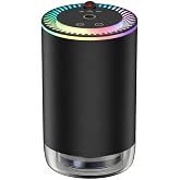 Smart Car Air Freshener, Car Air Freshener Diffuser with Starry Sky Projection and 50ml Perfume, Auto On/Off Intelligent, 3 Mode Adjustable Rechargeable Aroma Diffuser(Ocean)