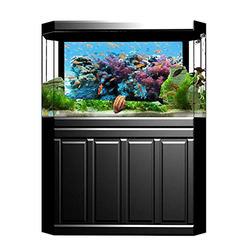 image for BMALL Aquarium Background Fish Tank Sticker Undersea World PVC Aquariu