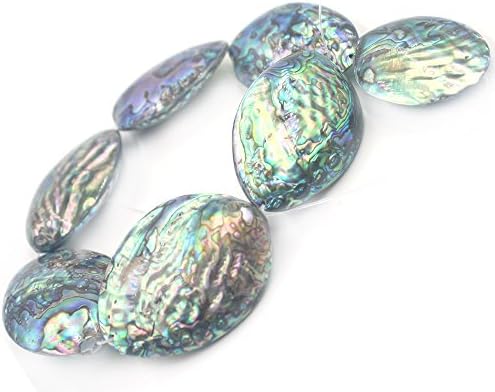 SR BGSJ ® Jewelry Making Natural 40x56mm Big Freeform Baroque Abalone Shell Gemstone Beads Strand 15"