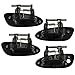 T1A Set of Front and Rear Left Driver and Right Passenger Exterior Smooth Black Door Handle Replacements for 2002-2006 Nissan Altima T1A 80607-8J009 80606-8J009 82607-8J009 82606-8J009 Set of 4