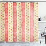 Ambesonne Abstract Shower Curtain, Retro Stripes
