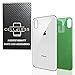 CELL4LESS Replacement for The iPhone X Back Glass Cover OEM Quality Battery Door Replacement w/Adhesive & Removal Tool NO Logo (White)