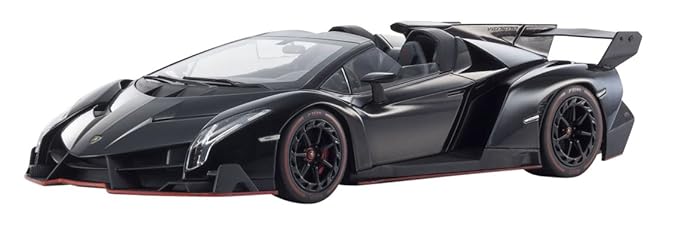 Buy Kyosho 1 18 Scale C09502 Bkr Lamborghini Veneno Roadster Black Red Line Online At Low Prices In India Amazon In