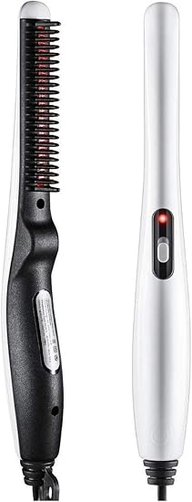 ASPERIA Quick Hair Styler for Men Electric Beard Straightener Massage Hair Comb Beard Comb Multifunctional Curly Hair Straightening Comb Curler, Beard Straightener, Beard Straightener For Men