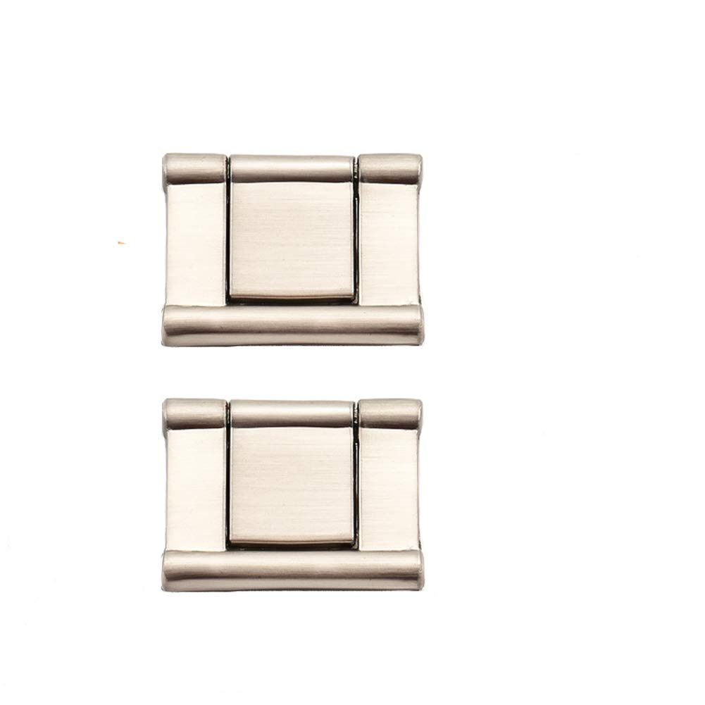 Dreneco 2pcs Pull Flush Cupboard Handles Zinc Alloy Invisible Handles Horizontal Kitchen Cabinet Drawer Handle Wardrobe Handles Pulls, 32mm