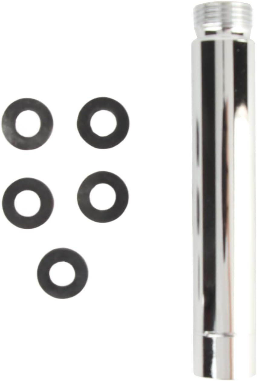 Haofy Stainless Steel Shower Head Extension Arm 4 Inch Round Bathroom Extender