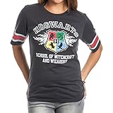 Harry Potter Hogwarts Juniors Black Hockey T-Shirt