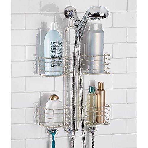 InterDesign Shower Caddies Metalo Hand Held Shower Head Bathroom Caddy