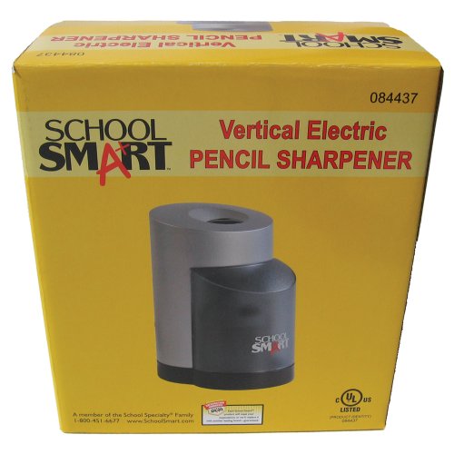 School Smart Vertical Pencil Sharpener, 6 x 4 Inches, Electric