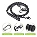 Nasus Tactical Dog Collar and Leash Set, Adjustable Military Training Nylon Collar and Heavy Duty Bungee Lead with Soft Cover Control Handles, Quick Release Buckle for Dogs Daily Walks (Leash+Collar)