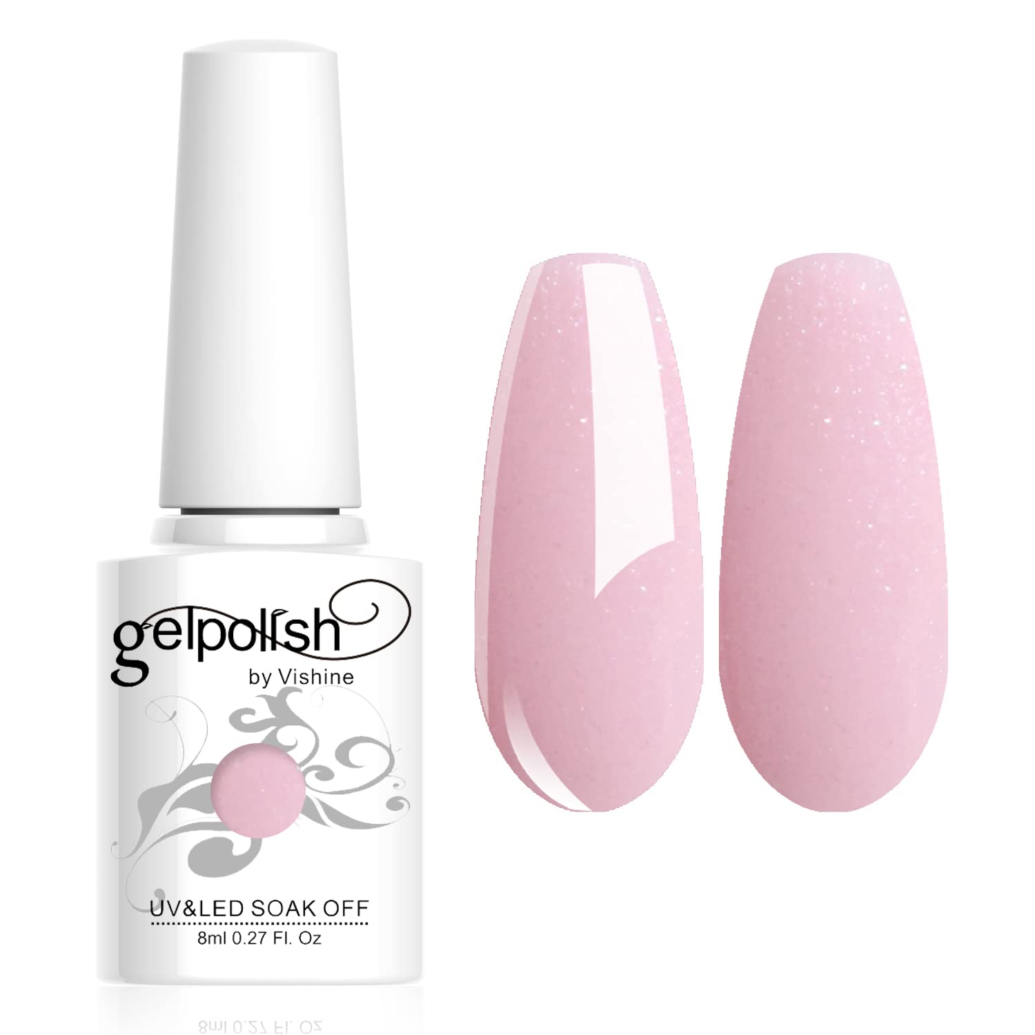 Vishine Brand Nail Varnish Gloss Polish 8ml Bottle UV Gel Polish Nail Manicure Lacquer #1327