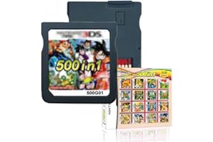 CREDEVZONE 500 in 1 Game Cartridge Classic Nostalgic Games Pack Retro Game Combo Compatible Support with Handheld Dual Screen Console