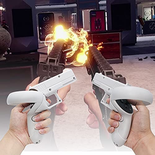NexiGo VR Pistol Grip for Oculus Quest 2 Controllers, Game Gun