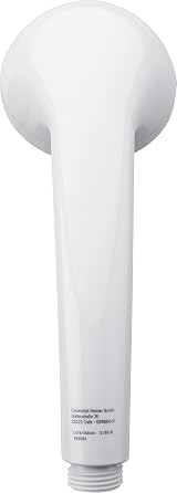 Cornat Amarela Hand-Held Shower Head White 67mm 1 Jet Anti-Limescale view 6