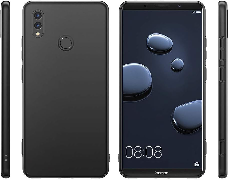 Zolten(R) Shock Absorbing Back Cover Ultra Thin Hybrid TPU Soft Gel Matte Finish Back Cover Case for Huawei Honor Note 10 - Black