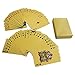 Yuanhe Luxury 24K Gold Foil Plated Playing Cards, Bridge Size, Geometric Back Design