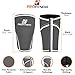 Knee Sleeve (Pair) Squat Knee Support & Compression for Powerlifting, Weightlifting, CrossFit WOD, Bodybuilding - Extra Thick 7mm Neoprene Knee Sleeves - Both Men & Women (Gray, Medium)