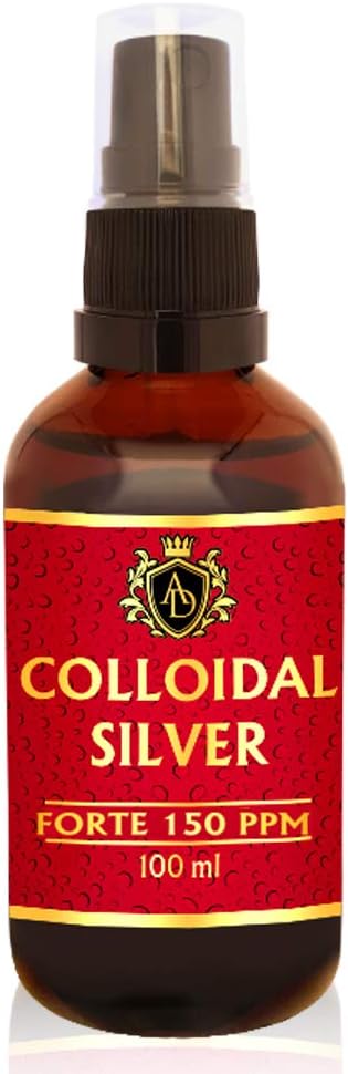 Colloidal Silver Forte 150 PPM Spray 100 ml Amber Glass Bottle