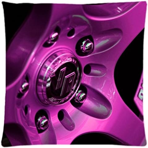 pink-car-rim-computer Custom Fashion Zippered Pillow Cases Cover 18 X 18 Inch By BlueBackground Design