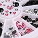 DDLBiz 3D Acrylic Nail Art Tips Decoration Flat Back Glitter Rhinestones Pearls Beads