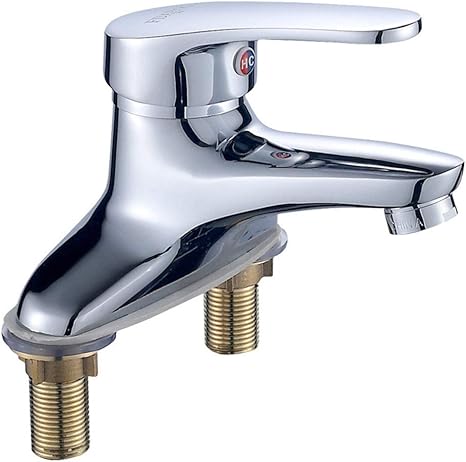 Grifo De Lavabo Con Agua Fría Y Caliente, Grifo De Galvanoplastia De