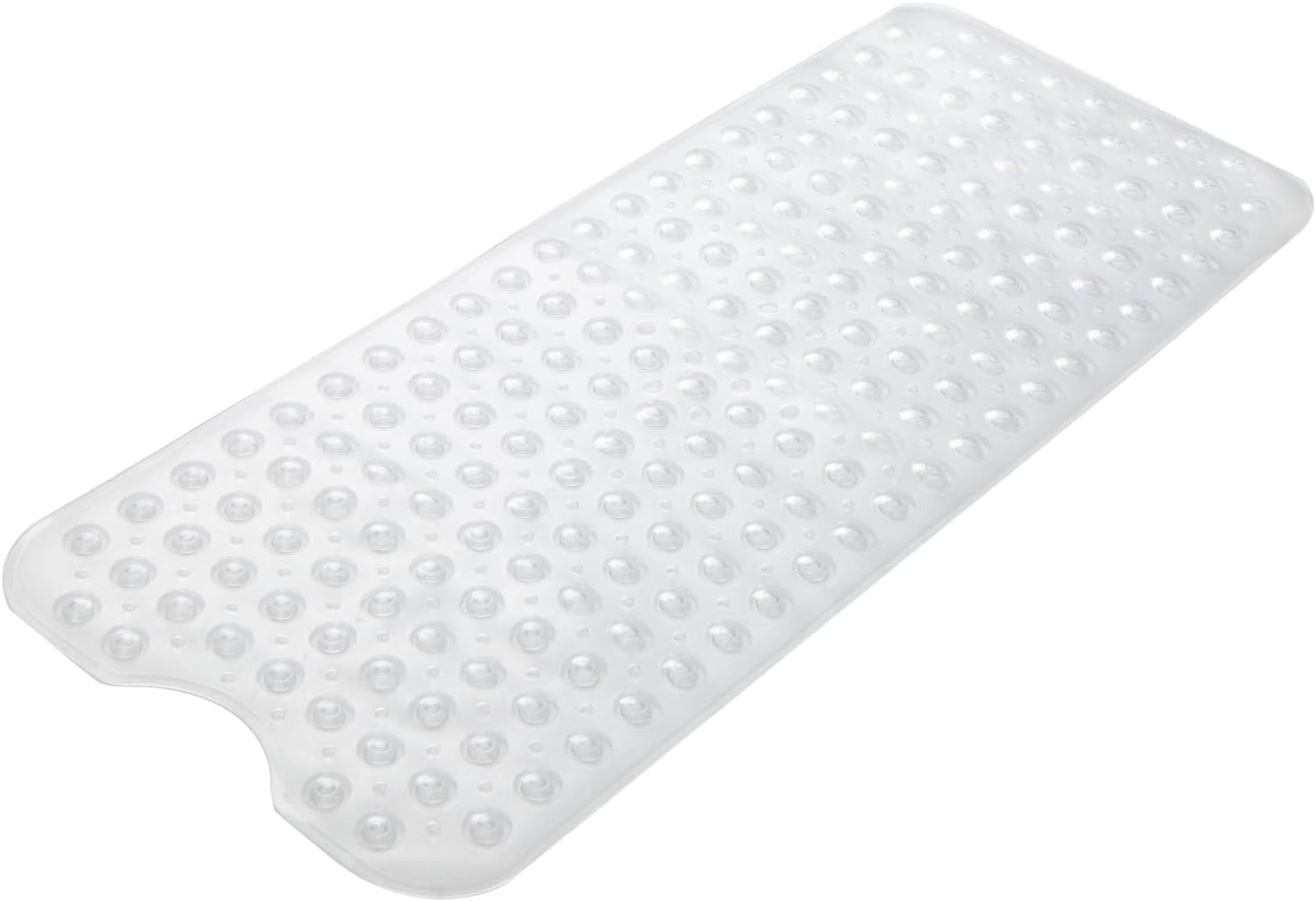 ADOV Bath Mat Non Slip, 100 x 40 cm Extra Long Shower Mat Anti Mould, Bathroom Bathtub Mats for Tub, 200 Strong Suction Cups and Drain Holes, Mildew Resistant Machine Washable Bathroom Kids Mat