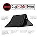 CupHolderHero Fits Honda Odyssey 2018-2024 Accessories, Premium Custom Non-Slip Anti-Dust Cup Holder Inserts, Center Console Liners, Door Pocket Mats, Interior Protection, 40pc Set, Solid Black